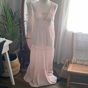Pink maxi dress